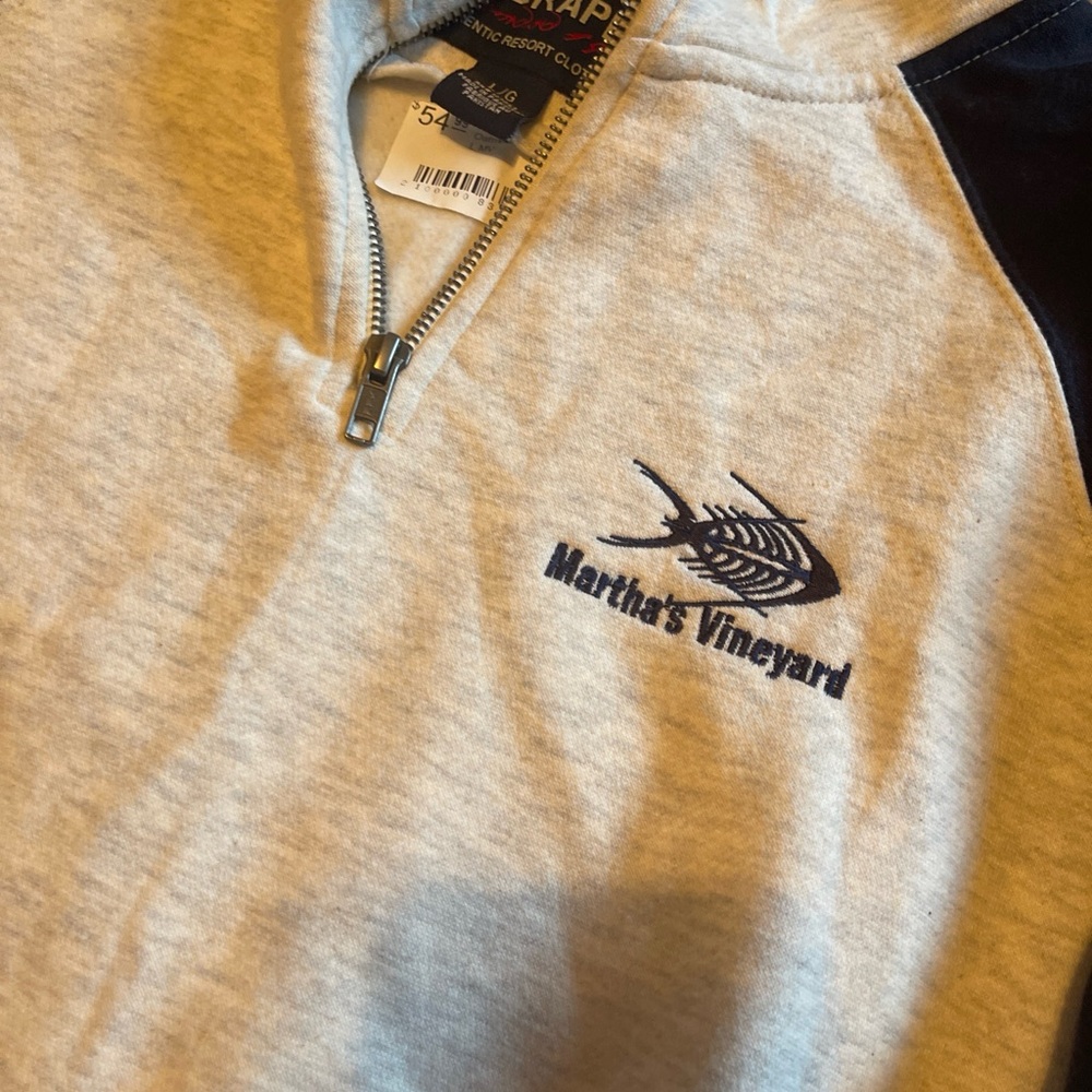 NWT Unisex Martha’s Vineyard quarter zip-L